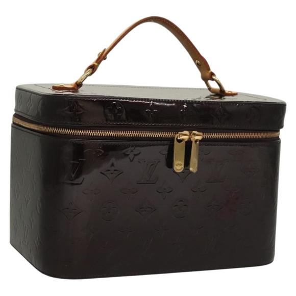LOUIS VUITTON Monogram Vernis Vanity GM Pouch Amarante M93512 LV Auth bs28110 - Picture 1 of 16